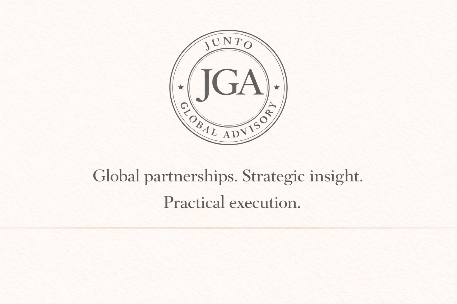 Junto Global Advisory banner